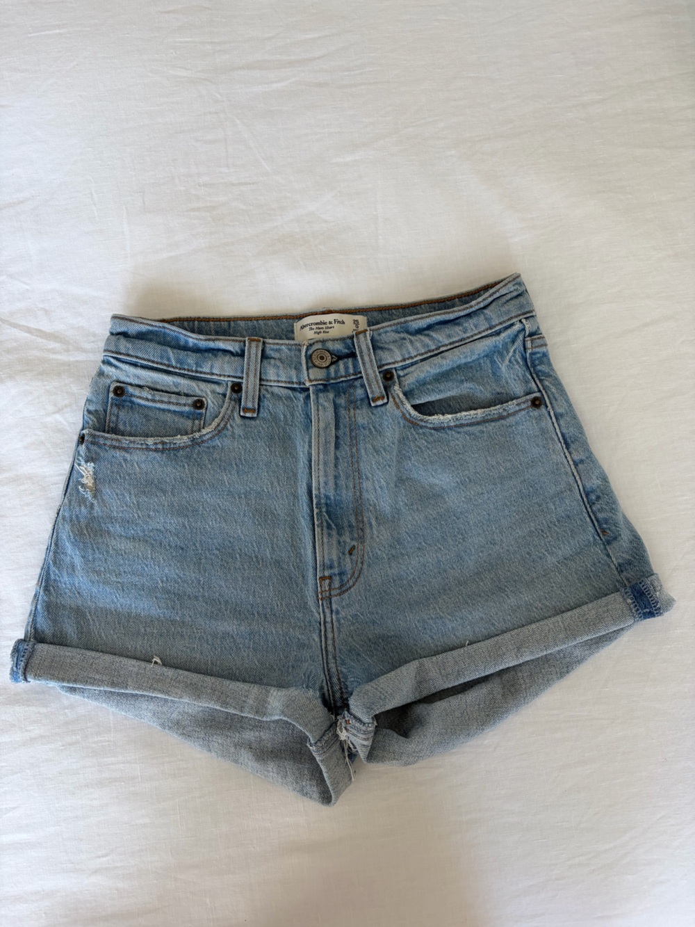 Abercrombie & Fitch Light Blue Denim Shorts